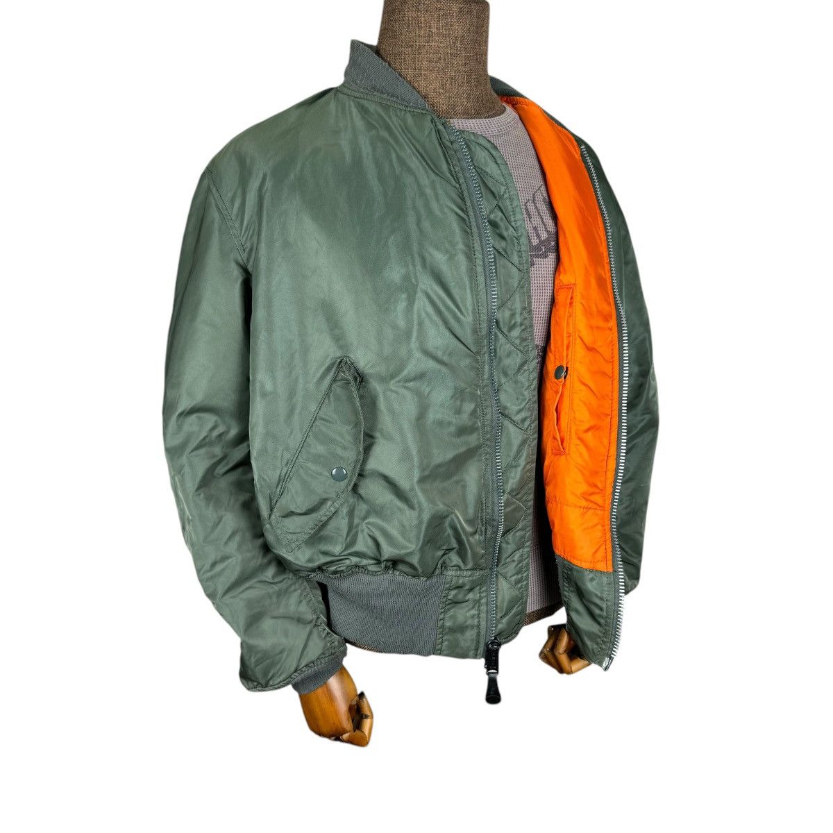 Alpha Industries 🌟ALPHA INDUSTRIES REVERSIBLE TYPE MA 1 FLYER BOMBER JACKET Size US XL / EU 56 / 4 - 1 Thumbnail