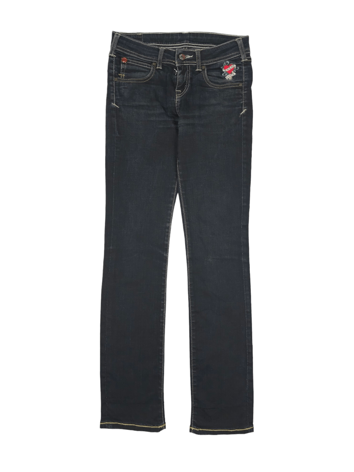 Evisu × Vintage 💎 26/32 Evisu X Puma Skinny Women's Denim Jeans Y2K Size 26" / US 2 / IT 38 - 2 Thumbnail