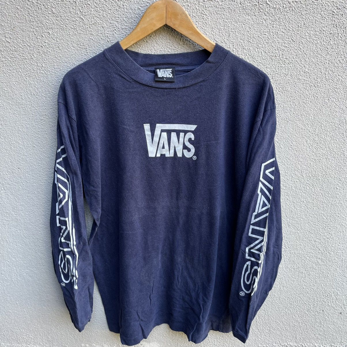 Vans Vintage 90s VANS longsleeves tee skateboards Size US L / EU 52-54 / 3 - 2 Thumbnail
