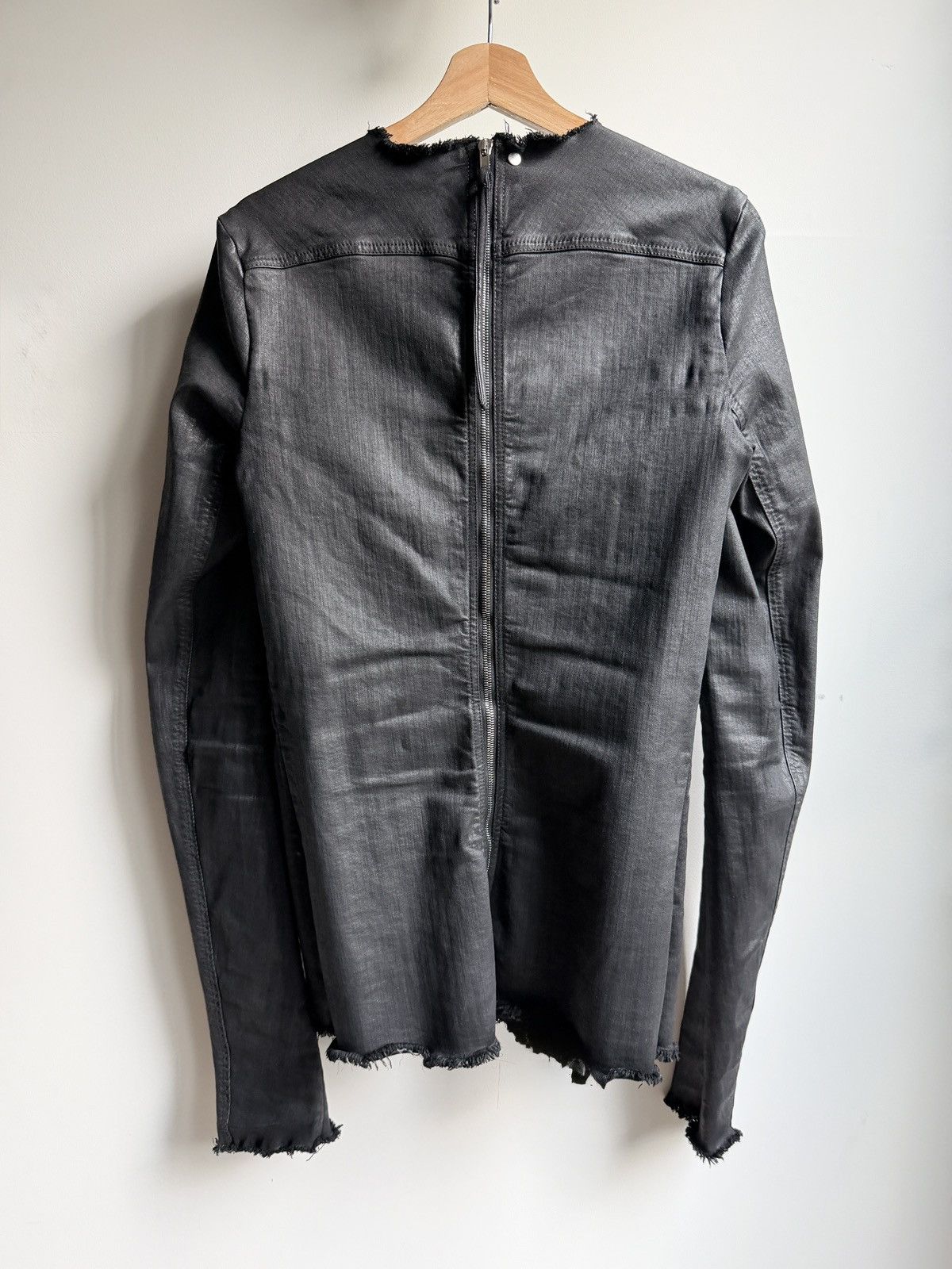 Rick Owens Black Edfu Denim Long Sleeve T-Shirt sz.50 Size US M / EU 48-50 / 2 - 2 Thumbnail