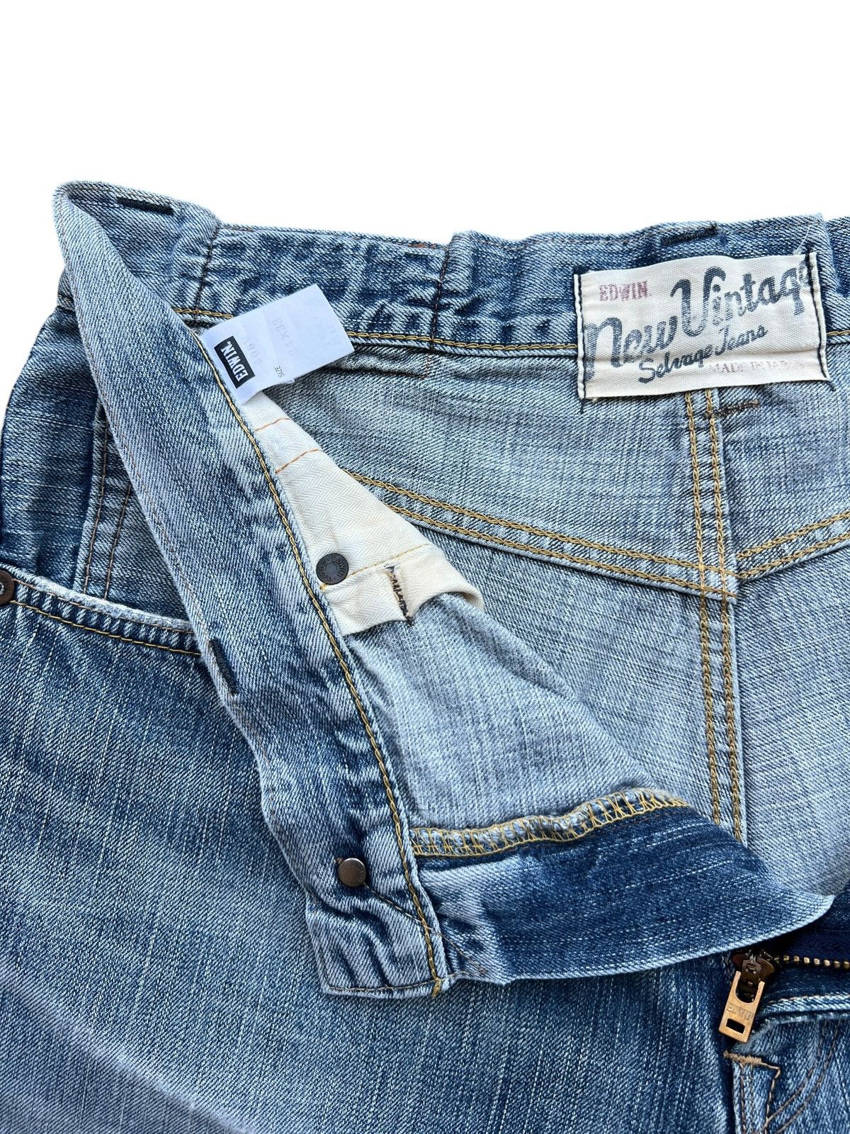 Edwin Vintage Edwin Selvedge Distressed Denim Jeans 36x34 Size US 36 / EU 52 - 12 Thumbnail