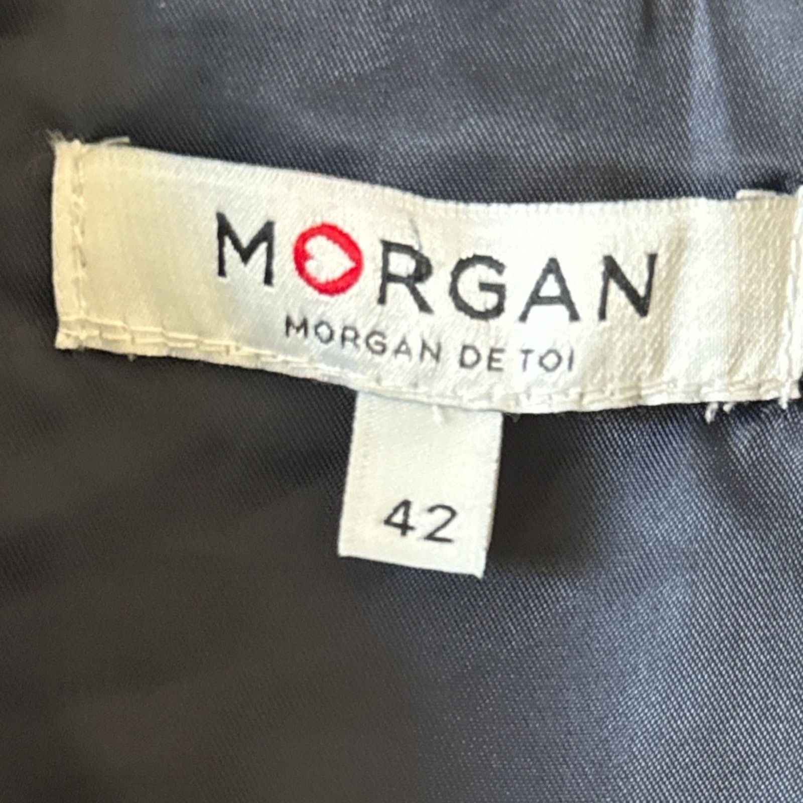Morgan De Toi Morgan de Toi Navy Pinstripe Sleeveless Dress 42 Size M / US 6-8 / IT 42-44 - 5 Thumbnail