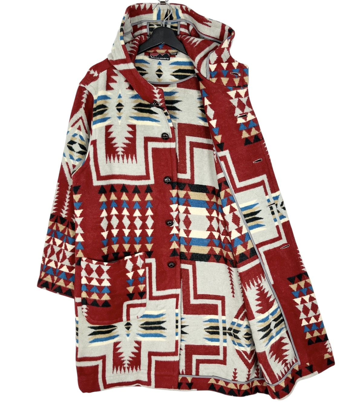 Native Bummers Outdoor Navajo Wool Hoodie Coat Size M / US 6-8 / IT 42-44 - 6 Thumbnail