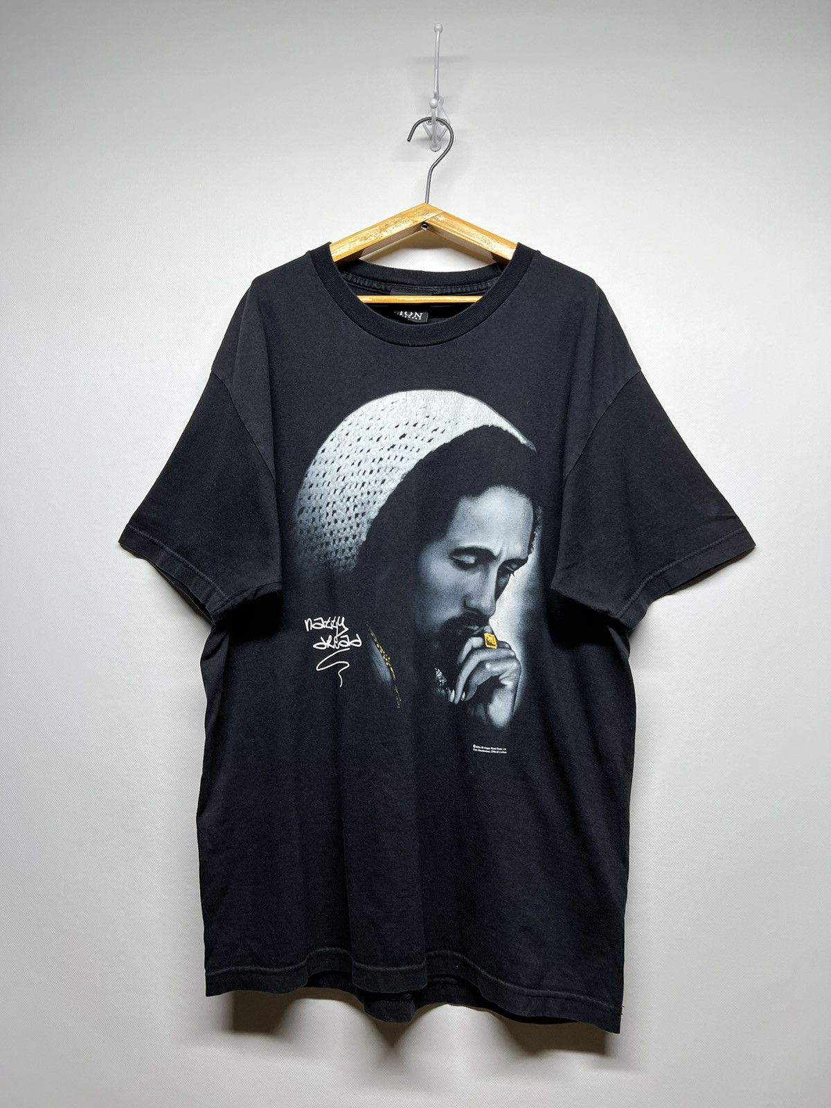 Band Tees × Bob Marley × Vintage Vintage Y2k 2004 Bob Marley Natty Dread Rasta Rap T Shirt Size US L / EU 52-54 / 3 - 2 Thumbnail