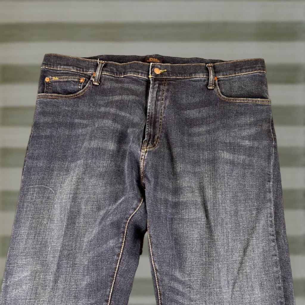 Polo Ralph Lauren Polo Ralph Lauren Jeans 44X32 Dark Blue Denim Hampton Relaxed Straight Men Jeans Size US XXL / EU 58 / 5 - 1 Thumbnail