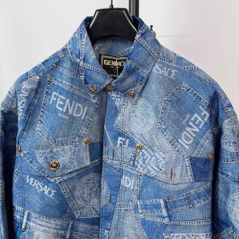 Versace Versace Collaboration shirt jacket jacket Size US M / EU 48-50 / 2 - 6 Thumbnail