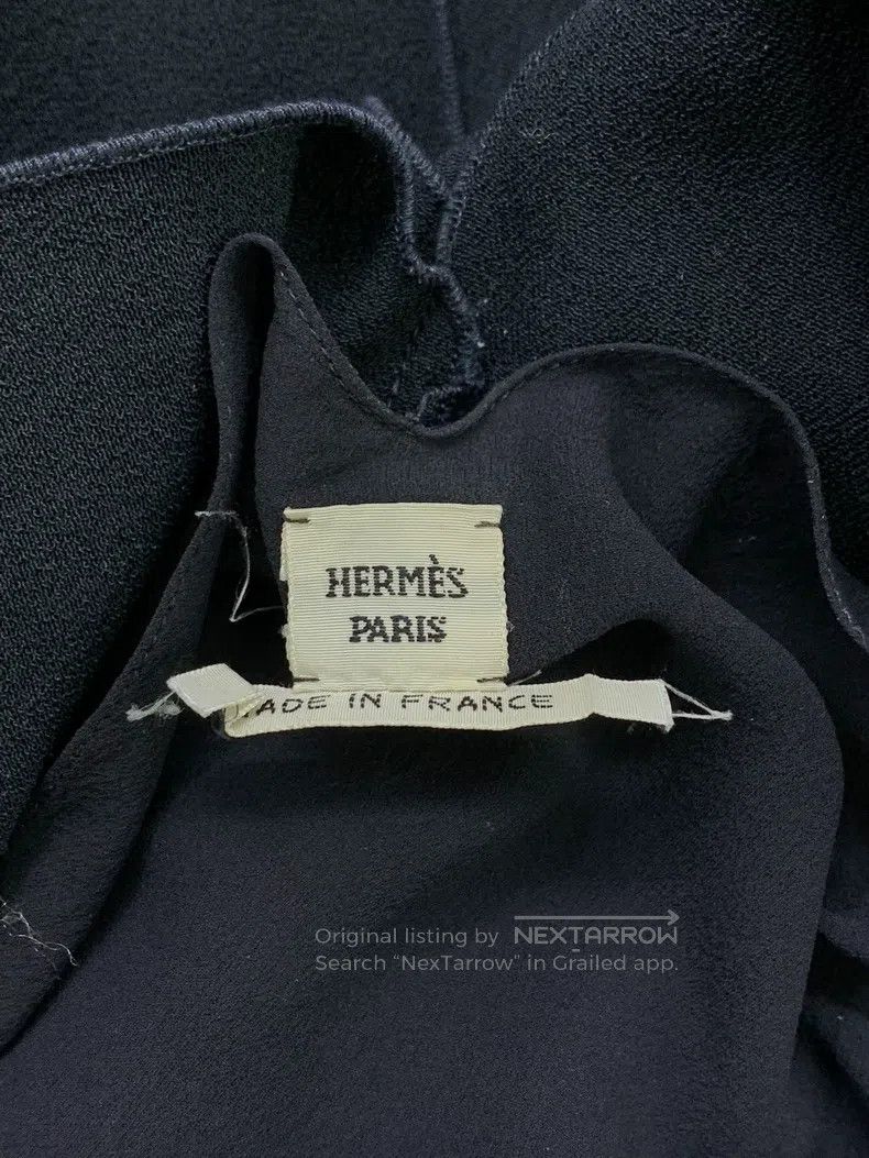 Hermes Hermes Blue-black back tie sleeveless dress Size XXS / US 00 / IT 34 - 3 Thumbnail