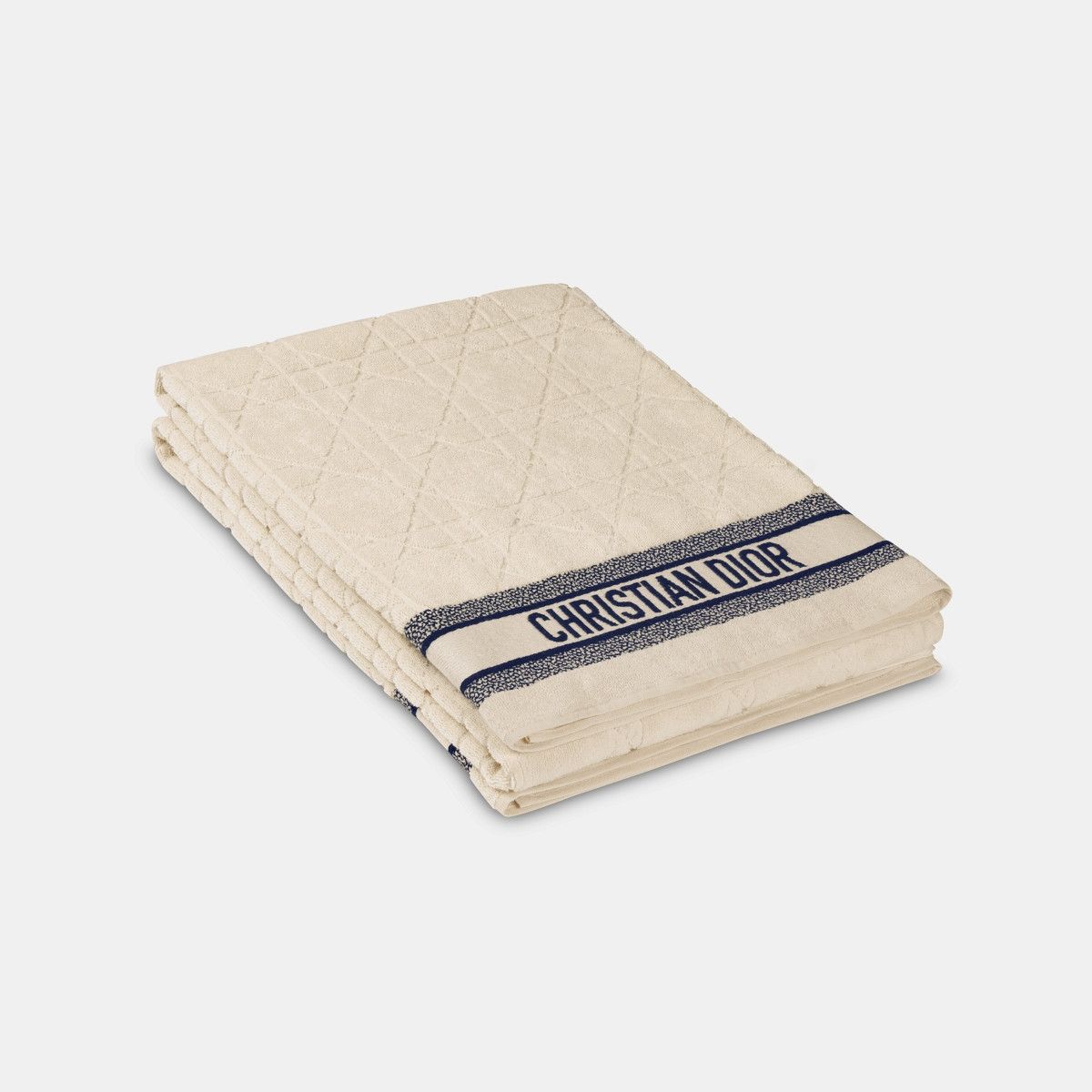 Dior o1bcso1str0226 Size:OS/Macrocannage Beach Towel in White Size ONE SIZE - 4 Thumbnail