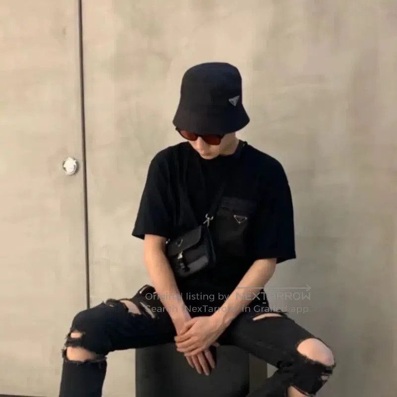 Prada Prada Black Cotton T-Shirt for Men. Size US XXL / EU 58 / 5 - 9 Thumbnail