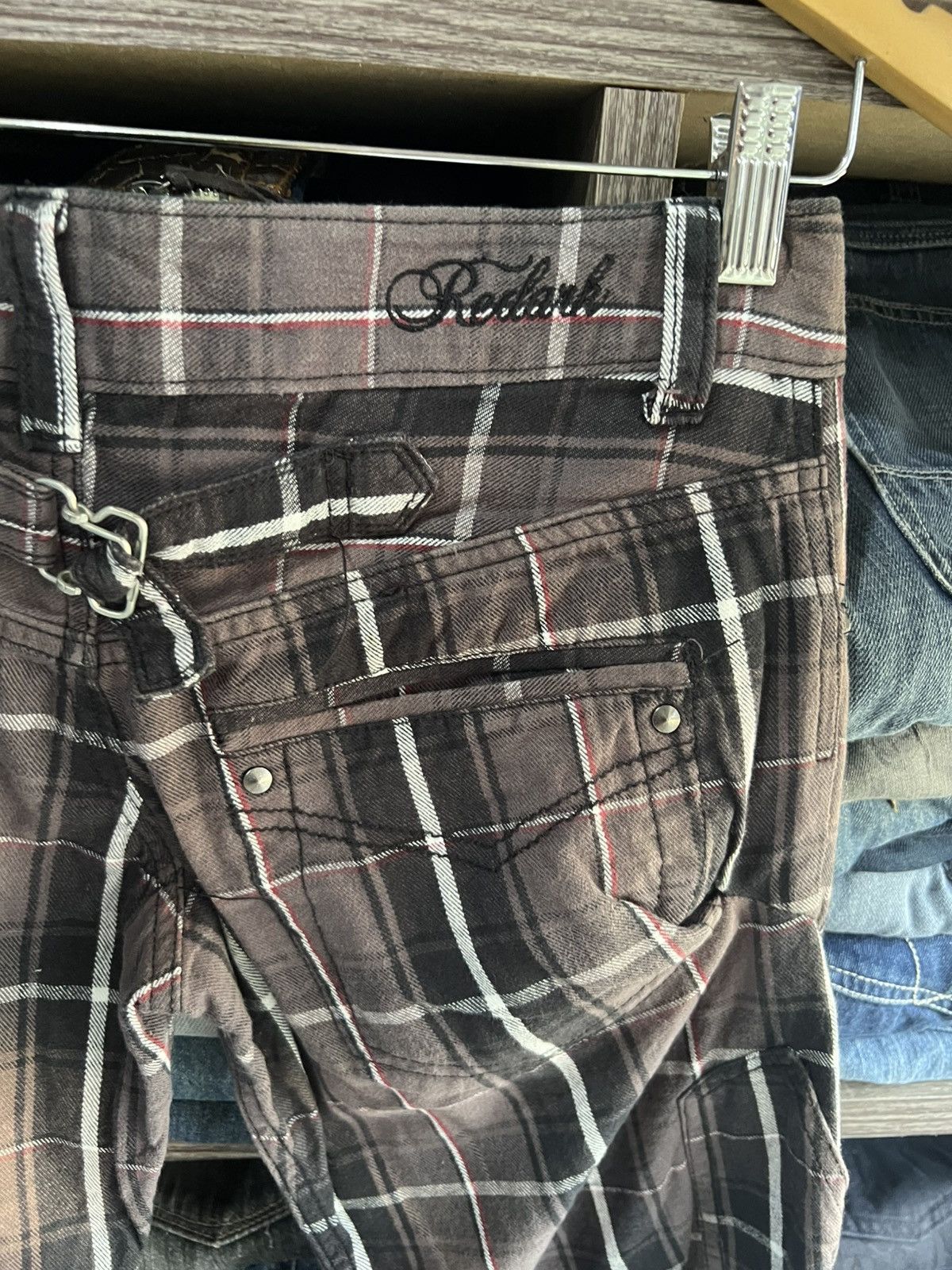 If Six Was Nine 🔥Redark Plaid Cargo Pant Size 29" - 13 Thumbnail