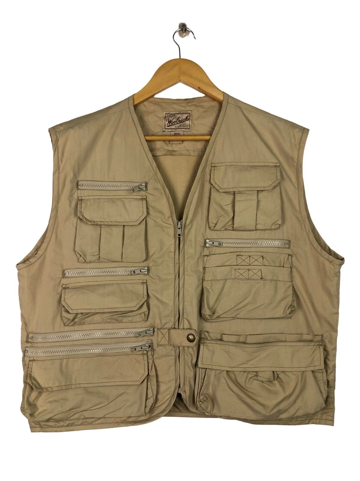 Woolrich Classic Medium Khaki Fishing Vest EXC New Condition