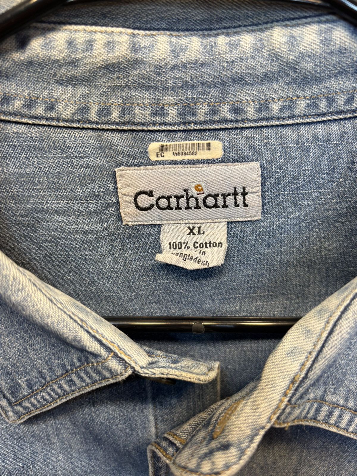 Carhartt Vintage Carhartt Western Denim Pearl Snap Shirt Men Blue Size US XL / EU 56 / 4 - 6 Thumbnail