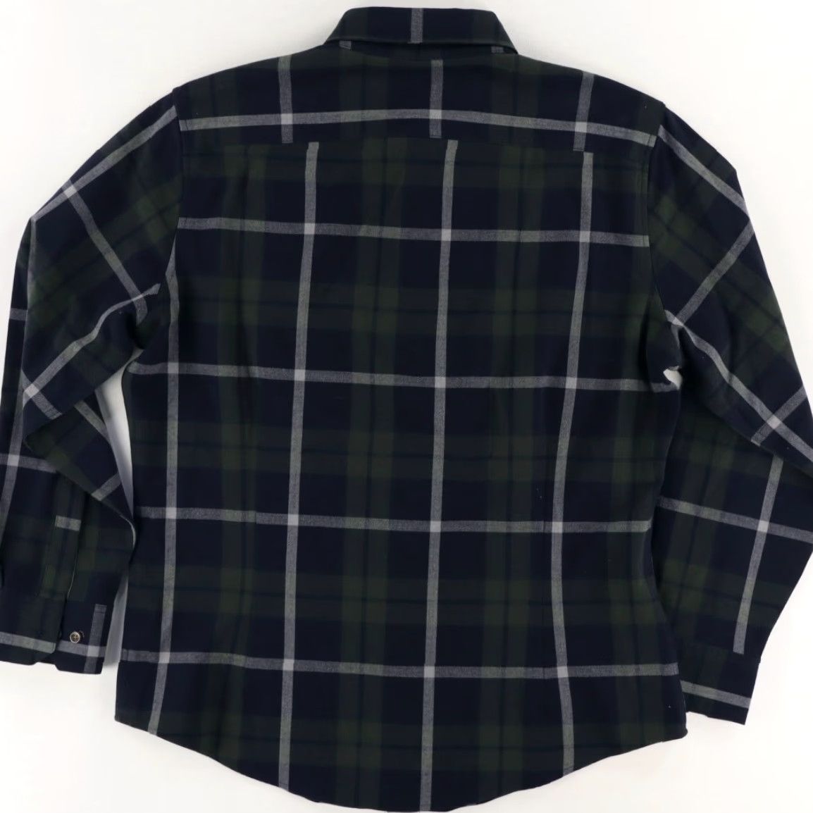 Mizzen+Main Mizzen + Main City Flannel Stretch Button Up Shirt Green Men's XL Size US XL / EU 56 / 4 - 4 Thumbnail