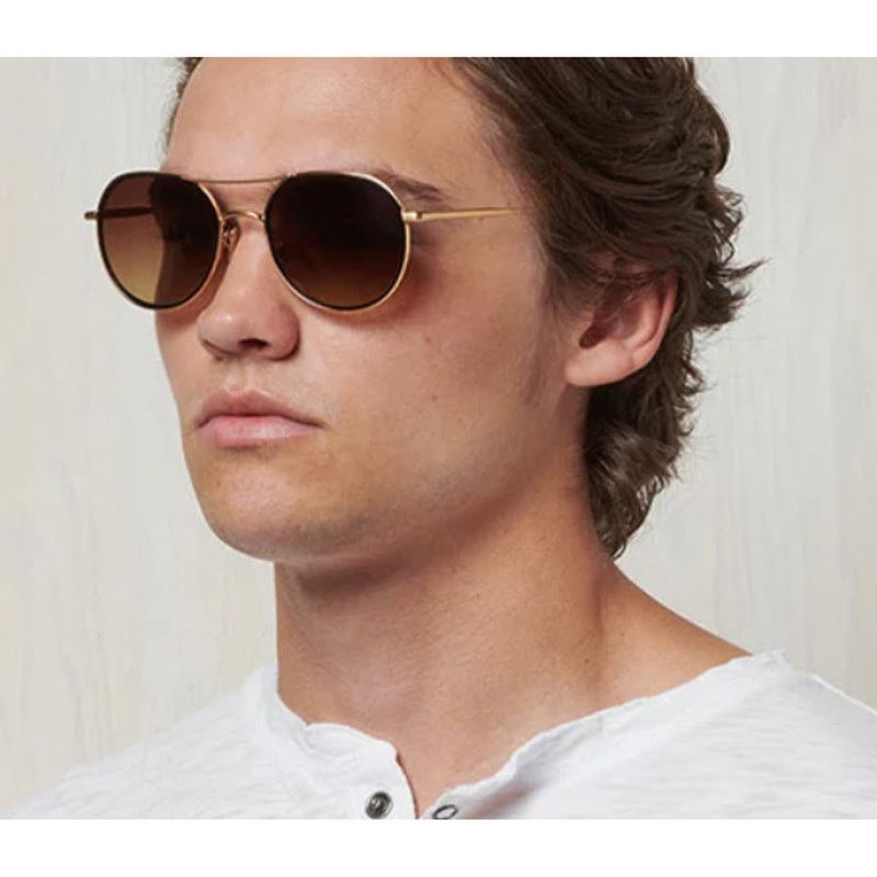 SALT. Optics Salt. Brushed Gold Black Polarized Desna Sunglasses Size ONE SIZE - 2 Thumbnail