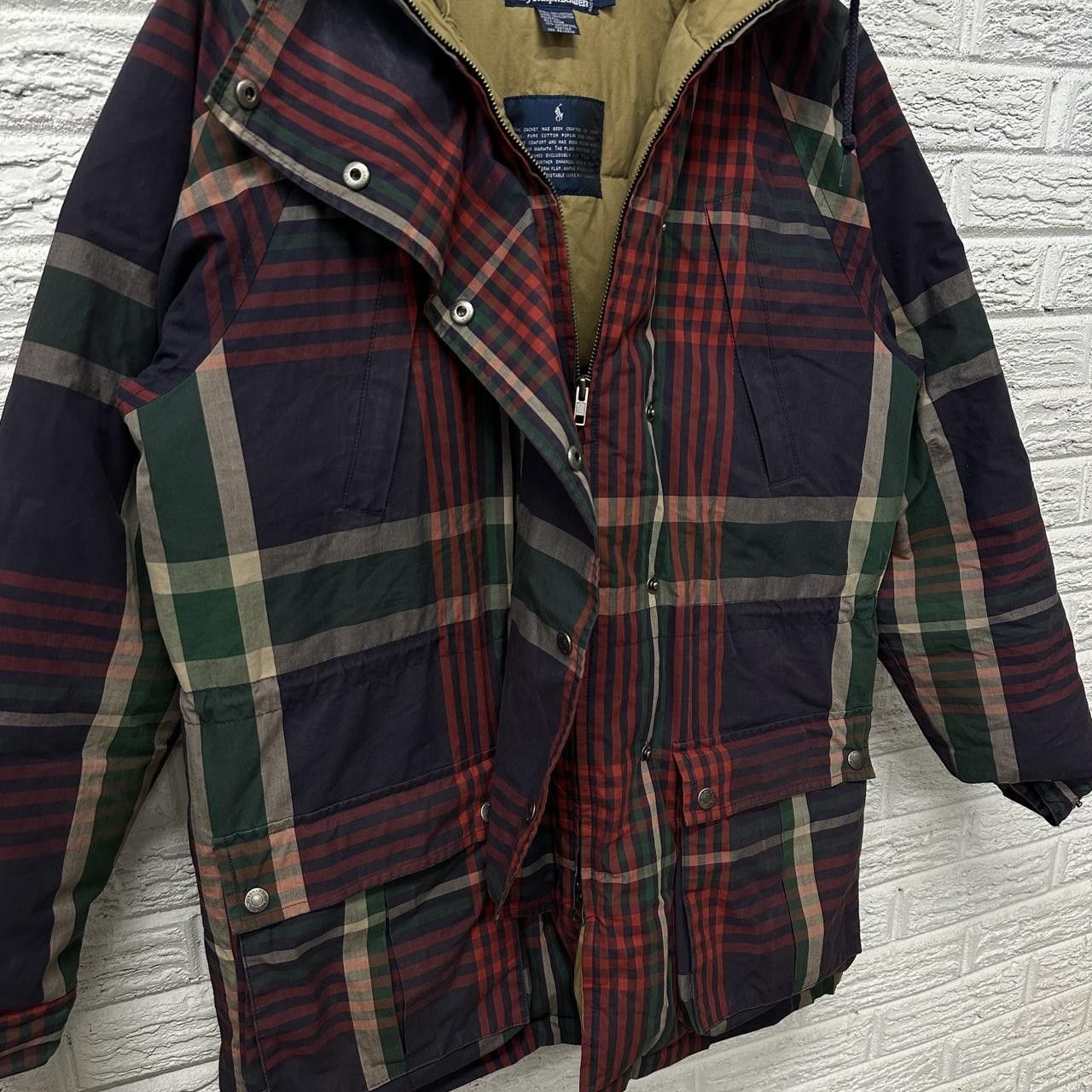 Polo Ralph Lauren × Vintage RARE Polo Ralph Lauren Plaid Goode Down Puffer Jacket Small Size US S / EU 44-46 / 1 - 4 Thumbnail