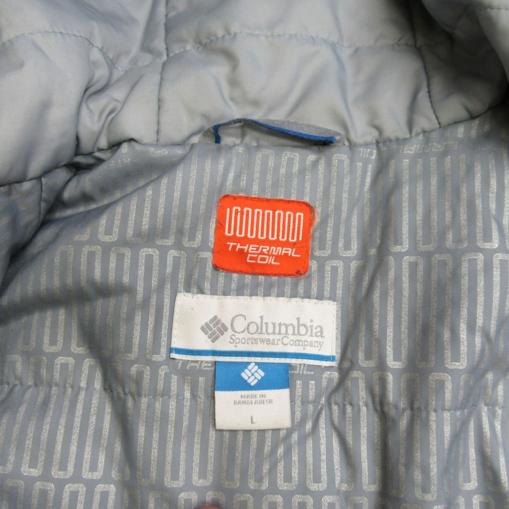 Rains Columbia Womens Large Zip Insulated Outdoor Windbreaker Jacket Size L / US 10 / IT 46 - 4 Thumbnail