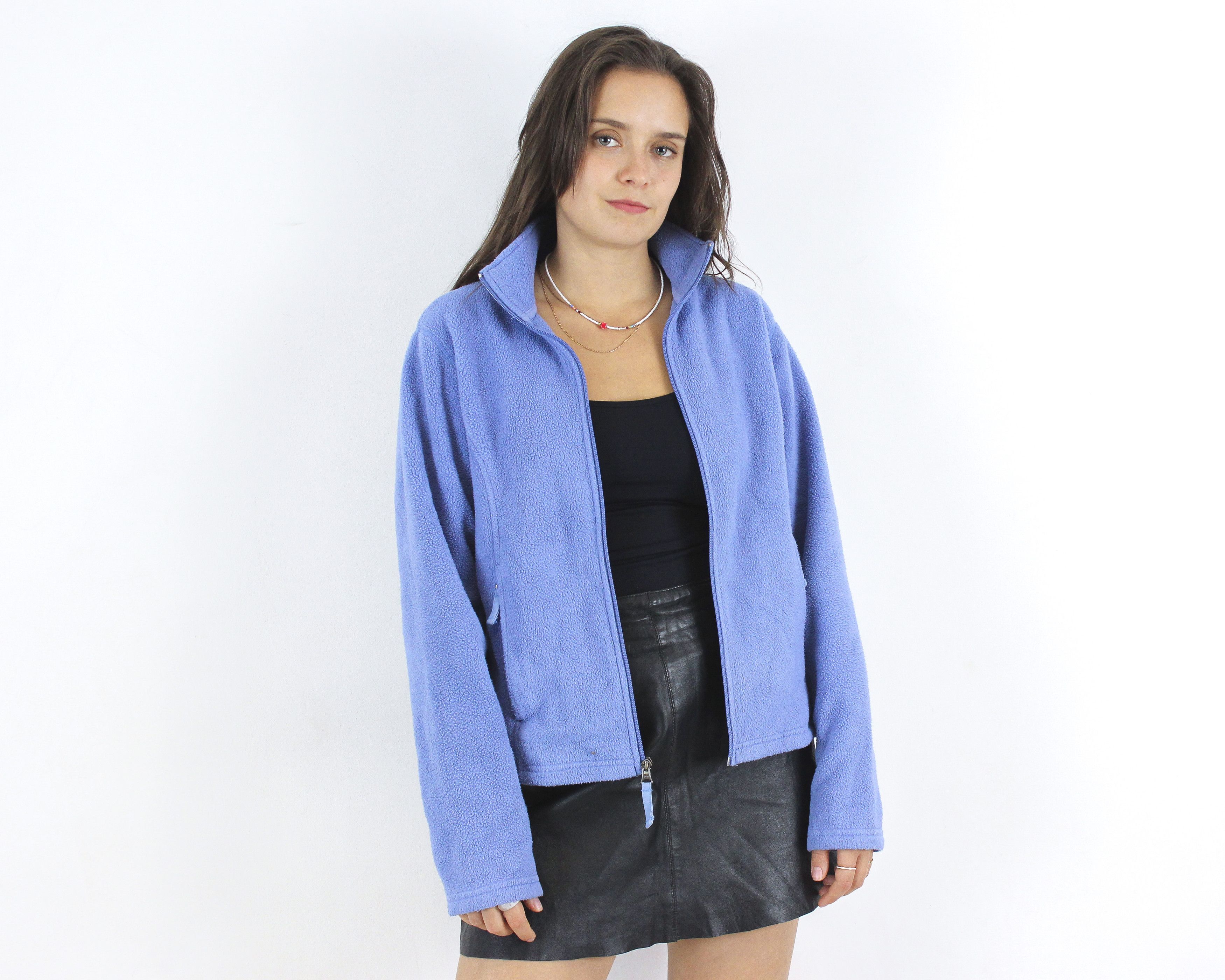 L.L. Bean × Vintage Women M Regular Fleece Jumper Sweater Sweatshirt Pullover Size M / US 6-8 / IT 42-44 - 1 Thumbnail