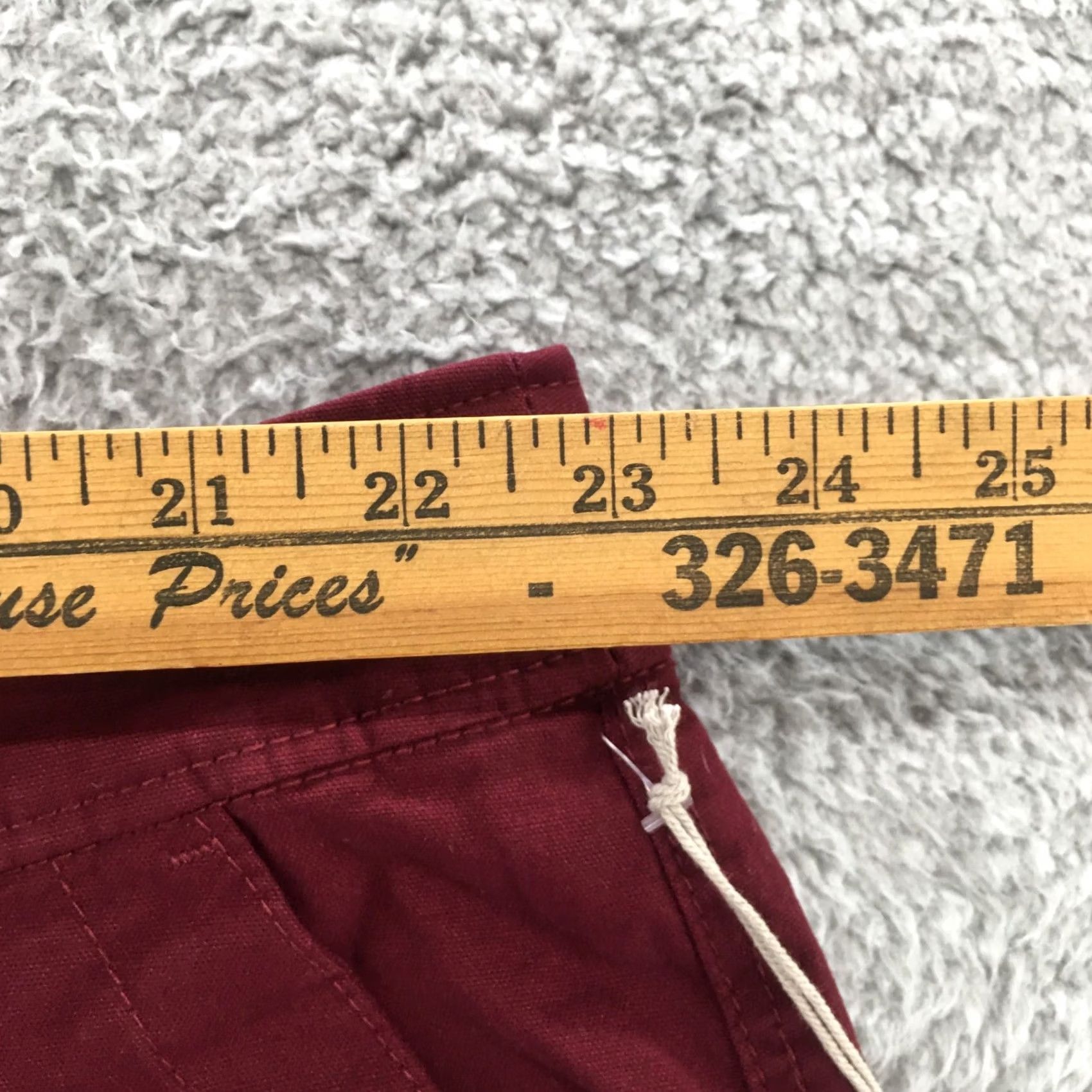 Vintage A New Day Chino Shorts Womens 24 Burgundy Cotton Blend Mid Rise Zip Fly NEW - Red, 5-Pocket, Regular, 4.5 Inseam, Shirtless? Size 42" / US 20 - 4 Thumbnail