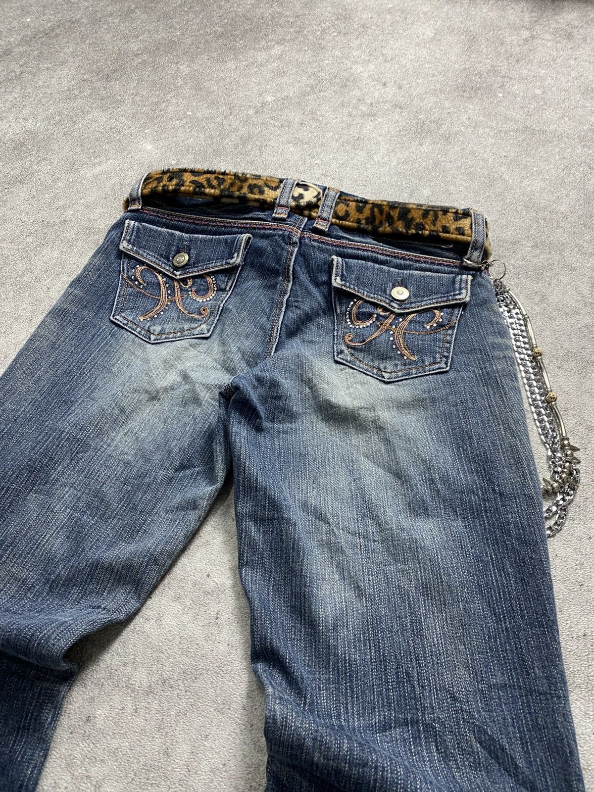 Japanese Brand 2000s Brappers washed Flare jean Size US 30 / EU 46 - 4 Thumbnail