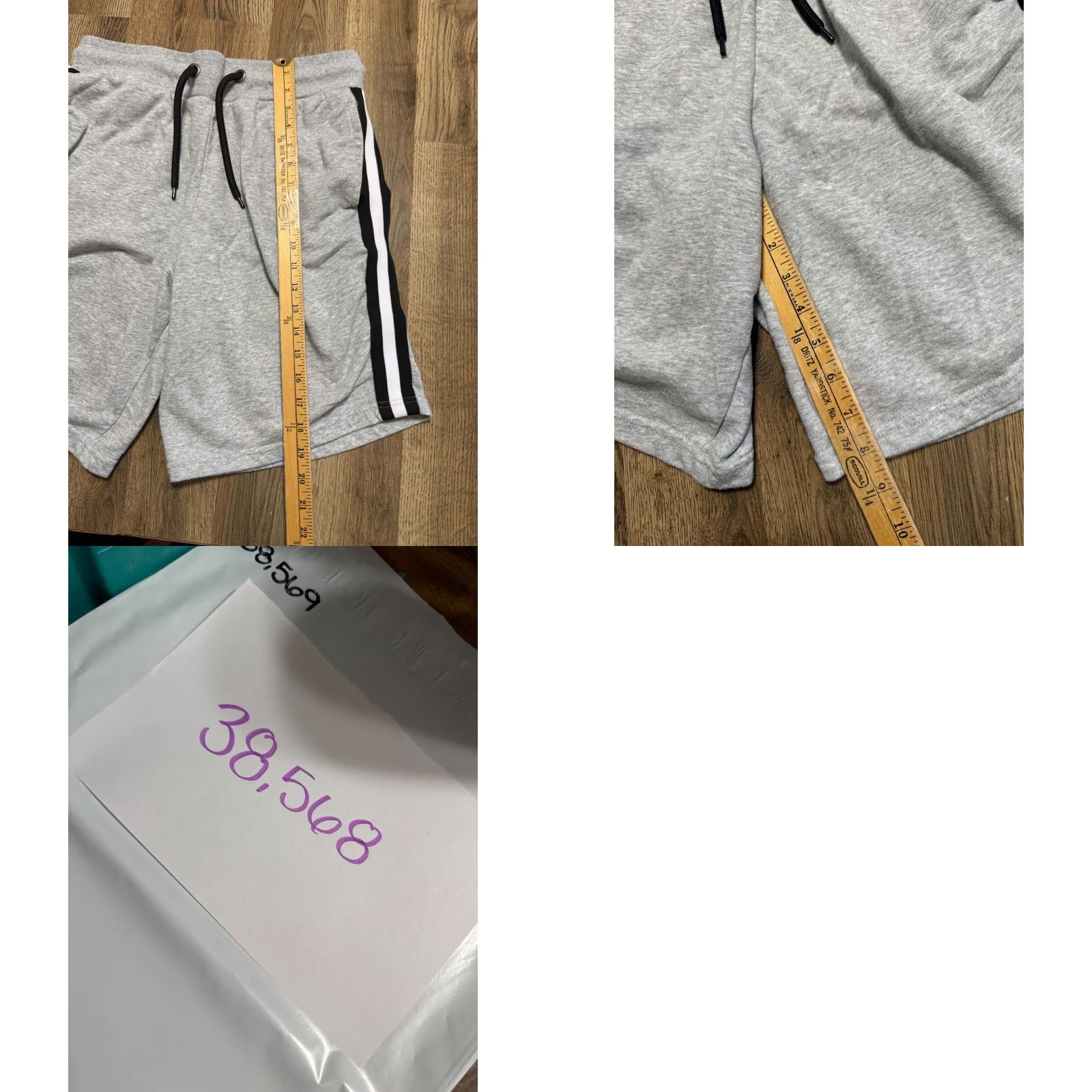 Pro Player Pro Player Shorts Women's Large Activewear Grey Black White Casual Athletic Modern 3 in Inseam Womens Regular Large Grey Black White Pro Player Shorts Size 36" / US 14 / IT 50 - 8 Thumbnail