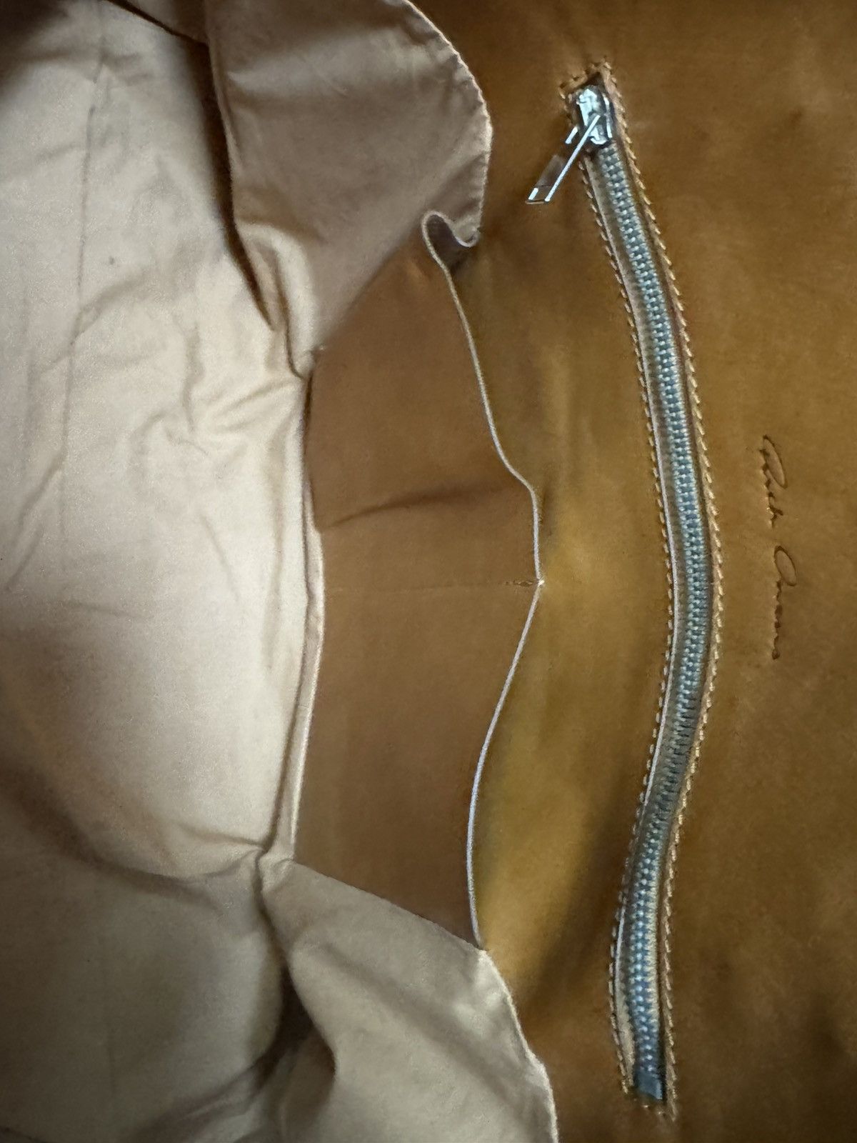 Rick Owens RICK OWENS LIGHT BROWN LEATHER WEEKENDER Size ONE SIZE - 7 Thumbnail