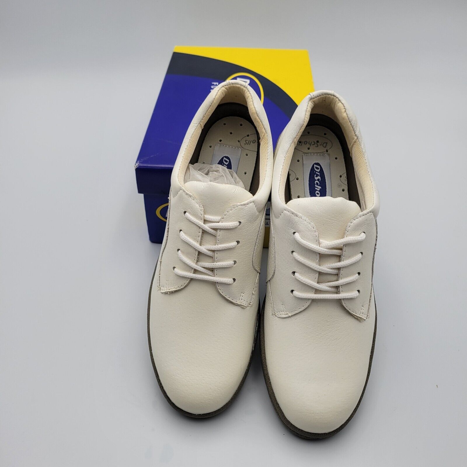 Scholl Scho-Ped Dr. Scholls White Leather Bucks Dress Shoes 6.5 M Size US 6.5 / IT 36.5 - 3 Thumbnail