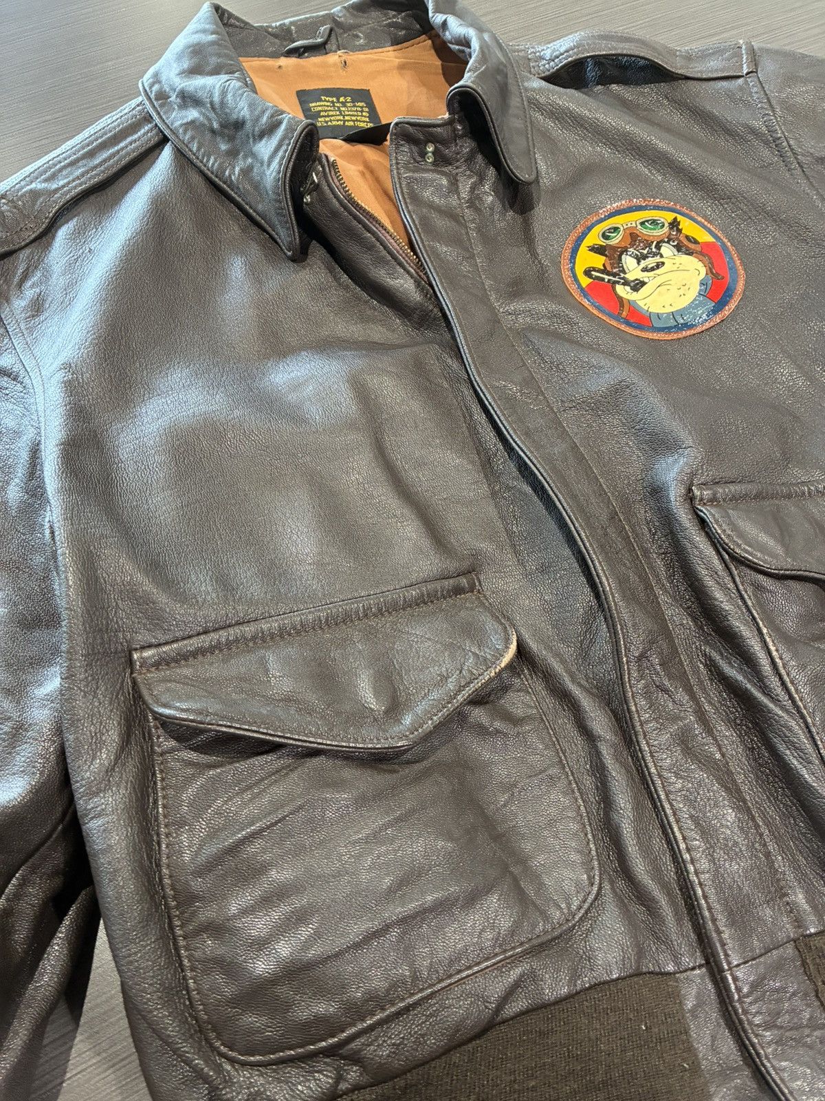 Other A-2 Flight Jacket 603rd Bomber Squadron Size US XL / EU 56 / 4 - 2 Thumbnail