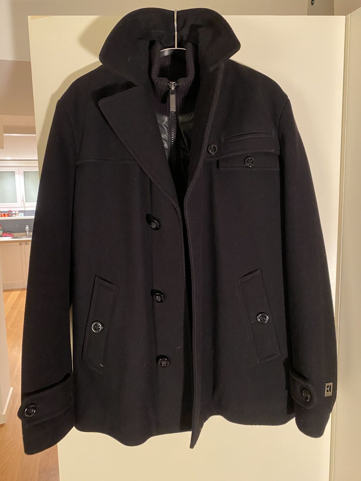 Hugo Boss Hugo Boss Orange - Wool Peacoat Jacket Size US M / EU 48-50 / 2 - 1 Thumbnail
