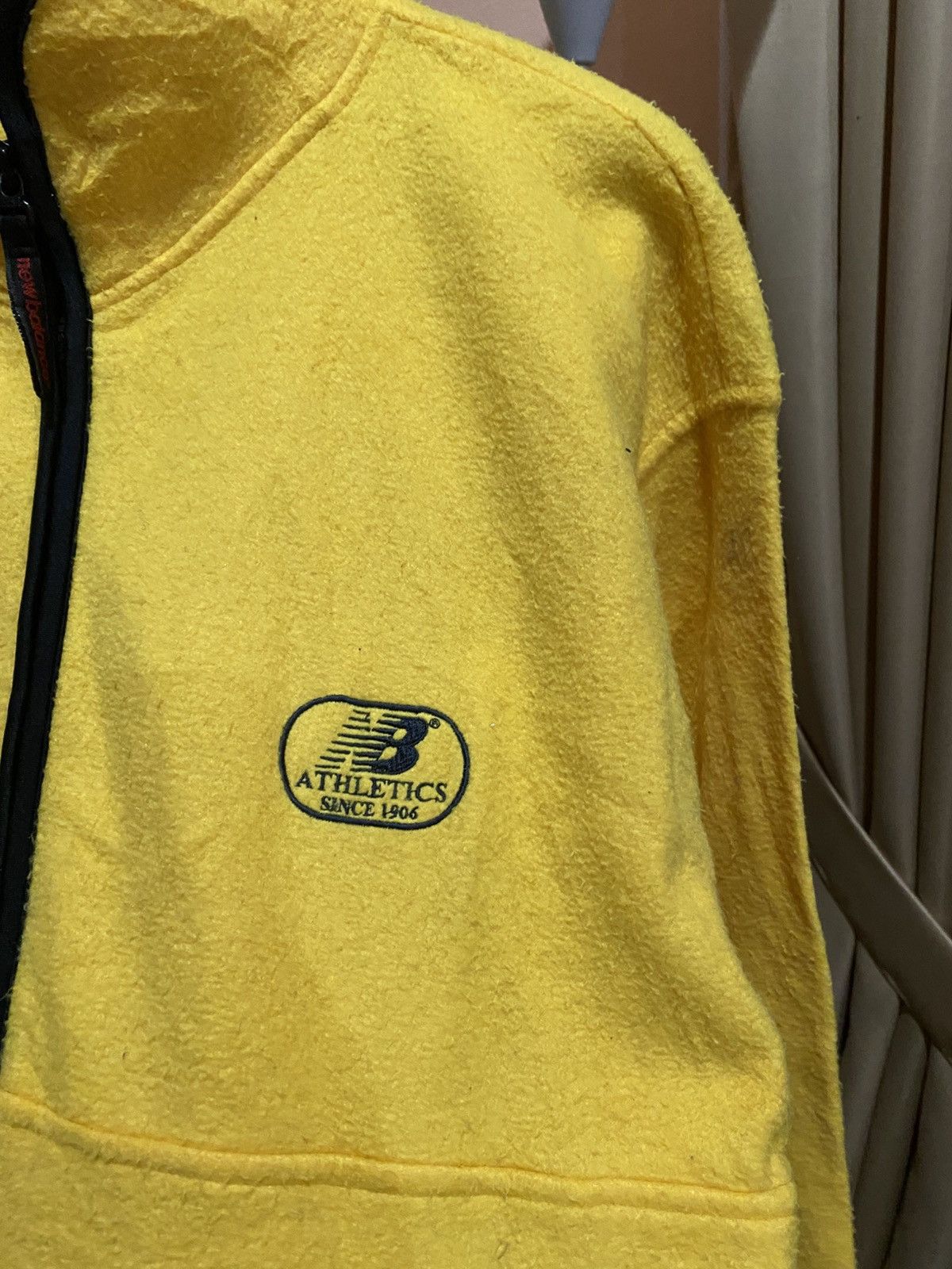 New Balance Vintage New Balance Fleece Pullover – 90s Yellow Quarter-Zip Size US L / EU 52-54 / 3 - 6 Thumbnail