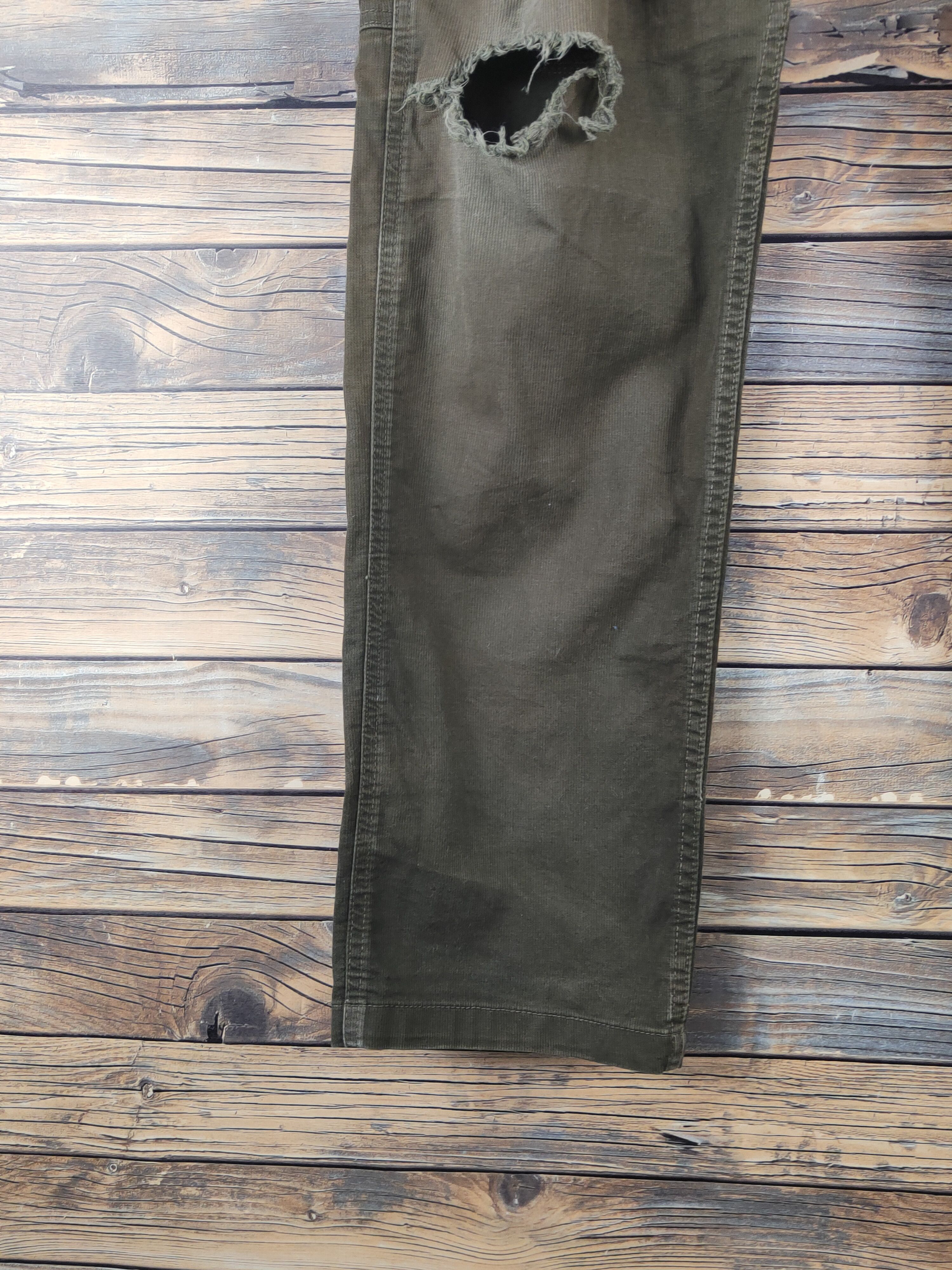 Japanese Brand Geride Olive Multipocket Tactical Cargo Pants #W2264 Size US 38 / EU 54 - 4 Thumbnail
