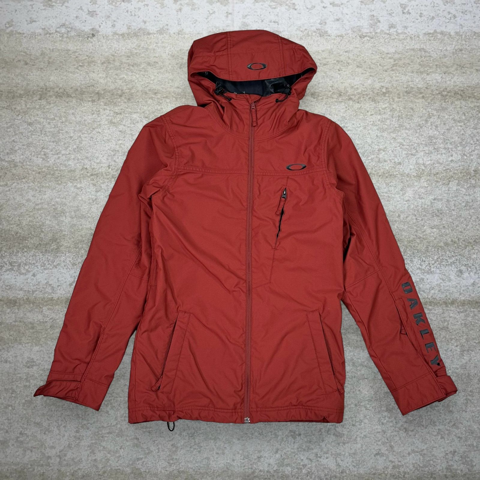 Vintage Y2K Oakley Snowboarding Jacket Mens XS Orange Black