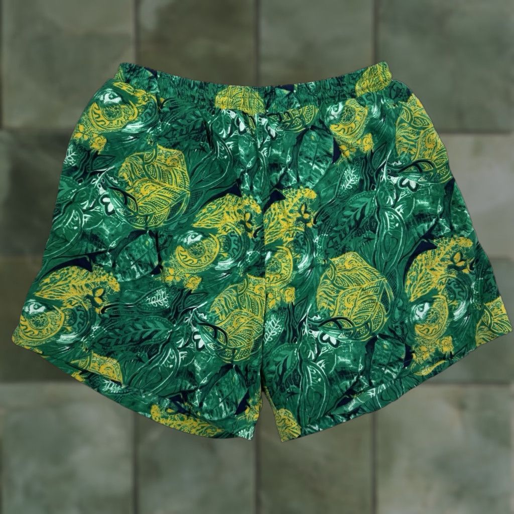 Vintage Vintage Laguna Swim Trunks Adult Large Green Tropical Swim Suit Shorts 90s Y2K Size US 33 - 1 Thumbnail