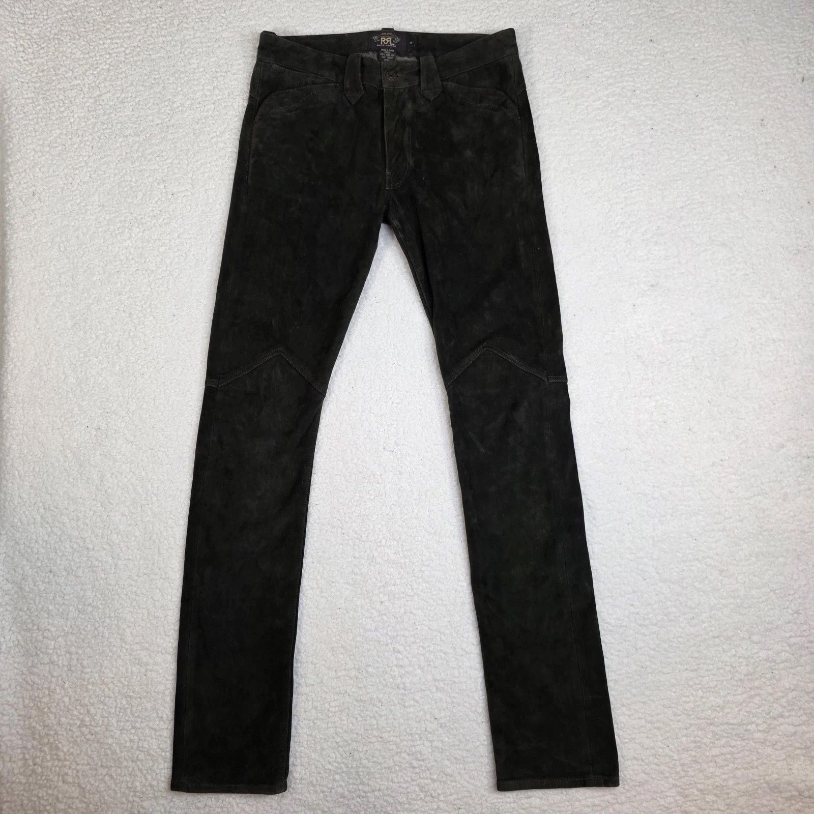 RRL Ralph Lauren Ralph Lauren Double RL RRL Slim Suede Roughout Western Pants Size US 30 / EU 46 - 2 Thumbnail