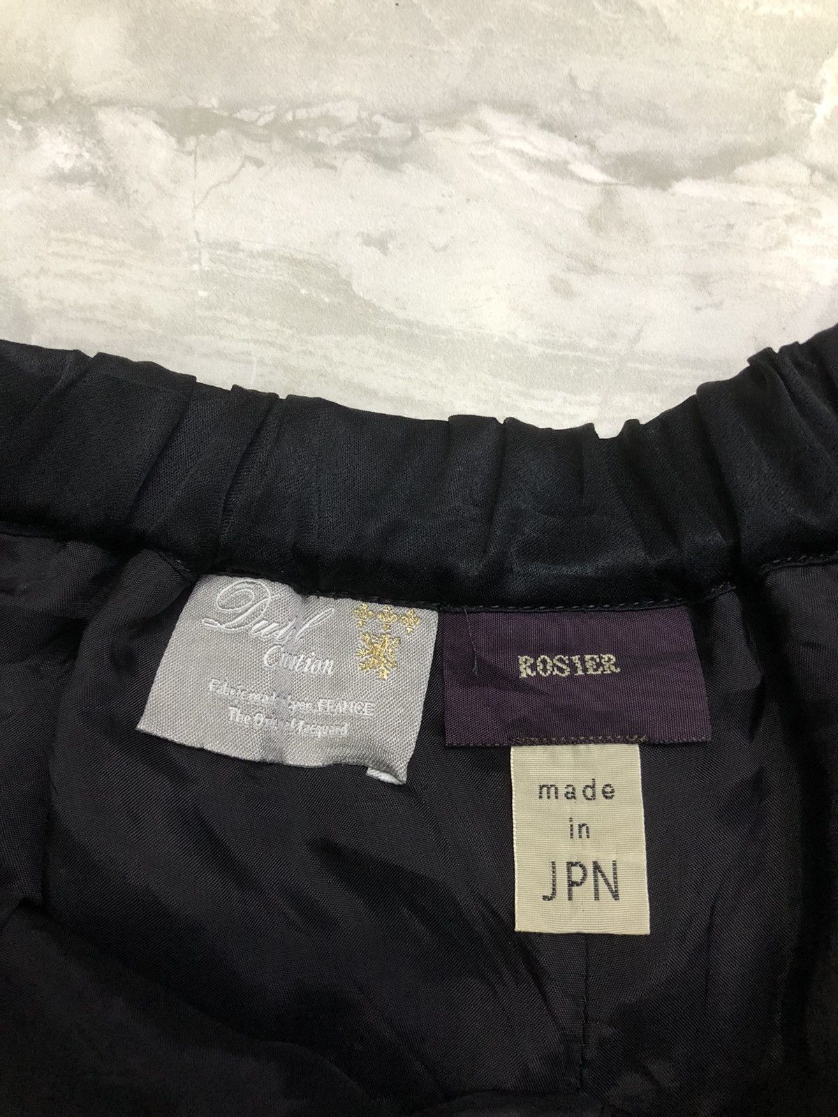 Yohji Yamamoto Rosier Japan Jacquard Wide Pants French Fabric Size 28" / US 6 / IT 42 - 6 Thumbnail