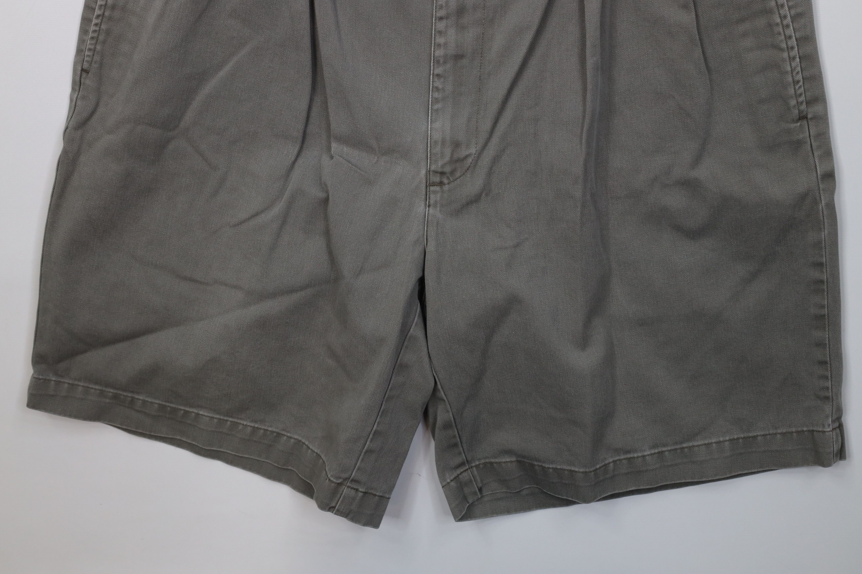 Ralph Lauren Vintage 90s Ralph Lauren Pleated Chino Shorts Green Cotton Size US 36 / EU 52 - 4 Thumbnail