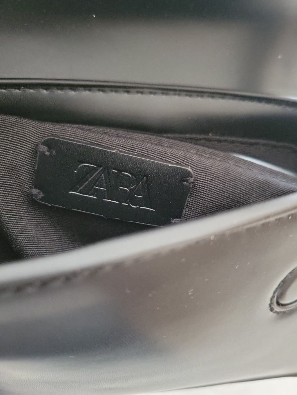 Zara ZARA Women's Faux-Leather Black Shoulder Bag Purse Pre-owned Size ONE SIZE - 7 Thumbnail