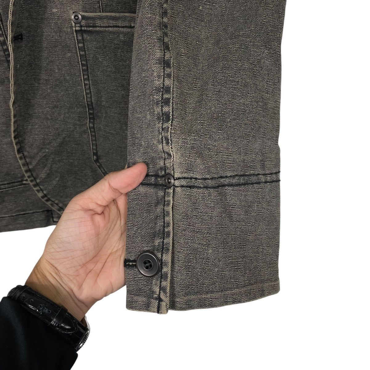 Japanese Brand × Nicole Club 💥NICOLE MONSEUR CHORE WASHED GREY JACKET Size US M / EU 48-50 / 2 - 12 Thumbnail