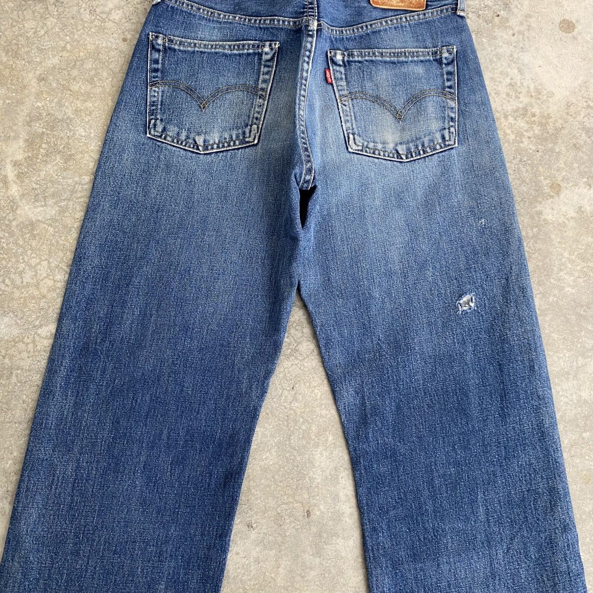 Levi's Vintage 90’s Levis 503B Big E Faded Blue Selvedge LVC Jeans Size US 30 / EU 46 - 11 Thumbnail