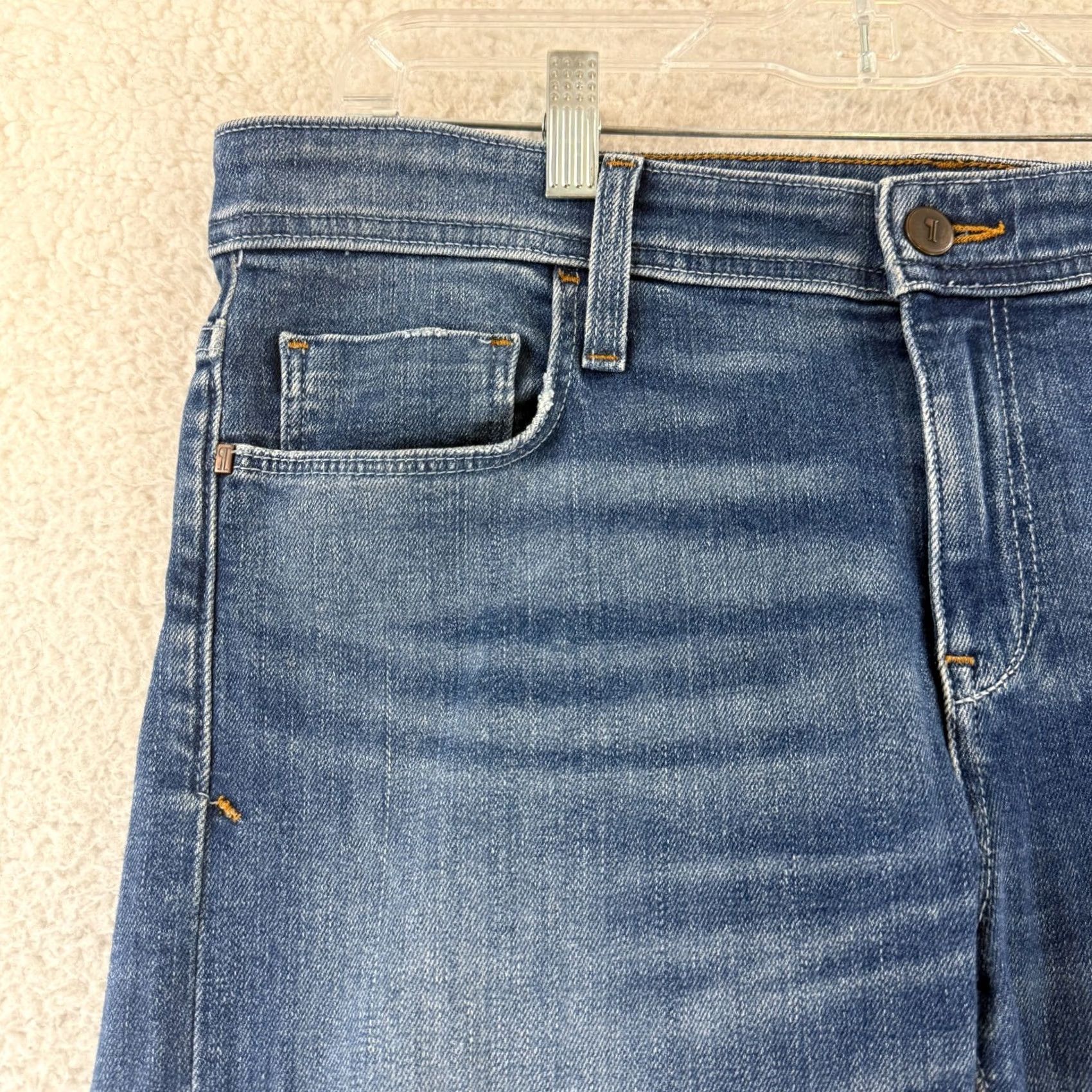 Vintage Pilcro Jeans Womens Size 30 Blue Denim Straight Leg Distressed Regular 5-Pocket Bohemian City Hippie Hipster Denim Size 30" / US 8 / IT 44 - 4 Thumbnail