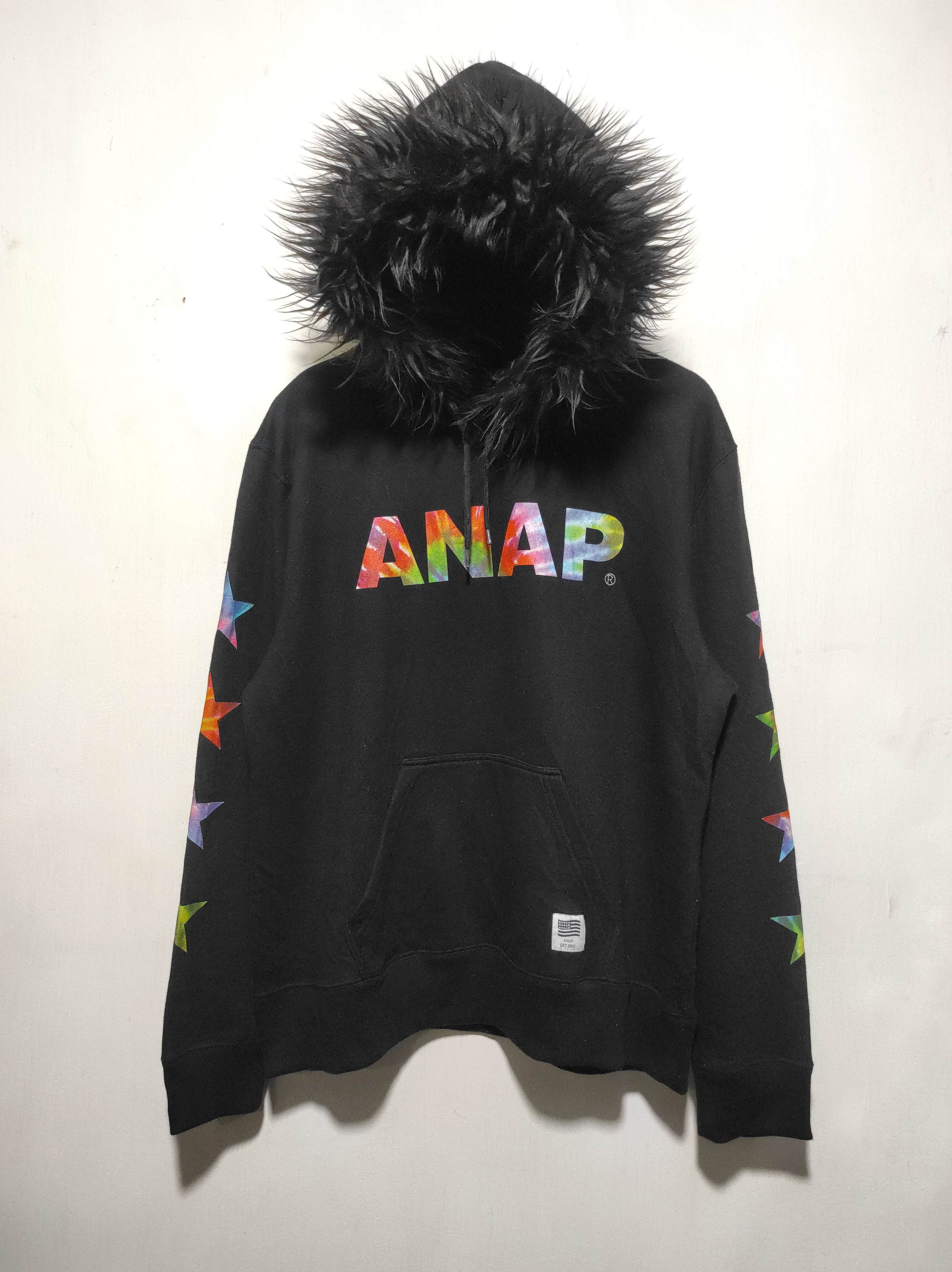 Japanese Brand Anap black fur hoodie ifsix LGB style Size US L / EU 52-54 / 3 - 2 Thumbnail
