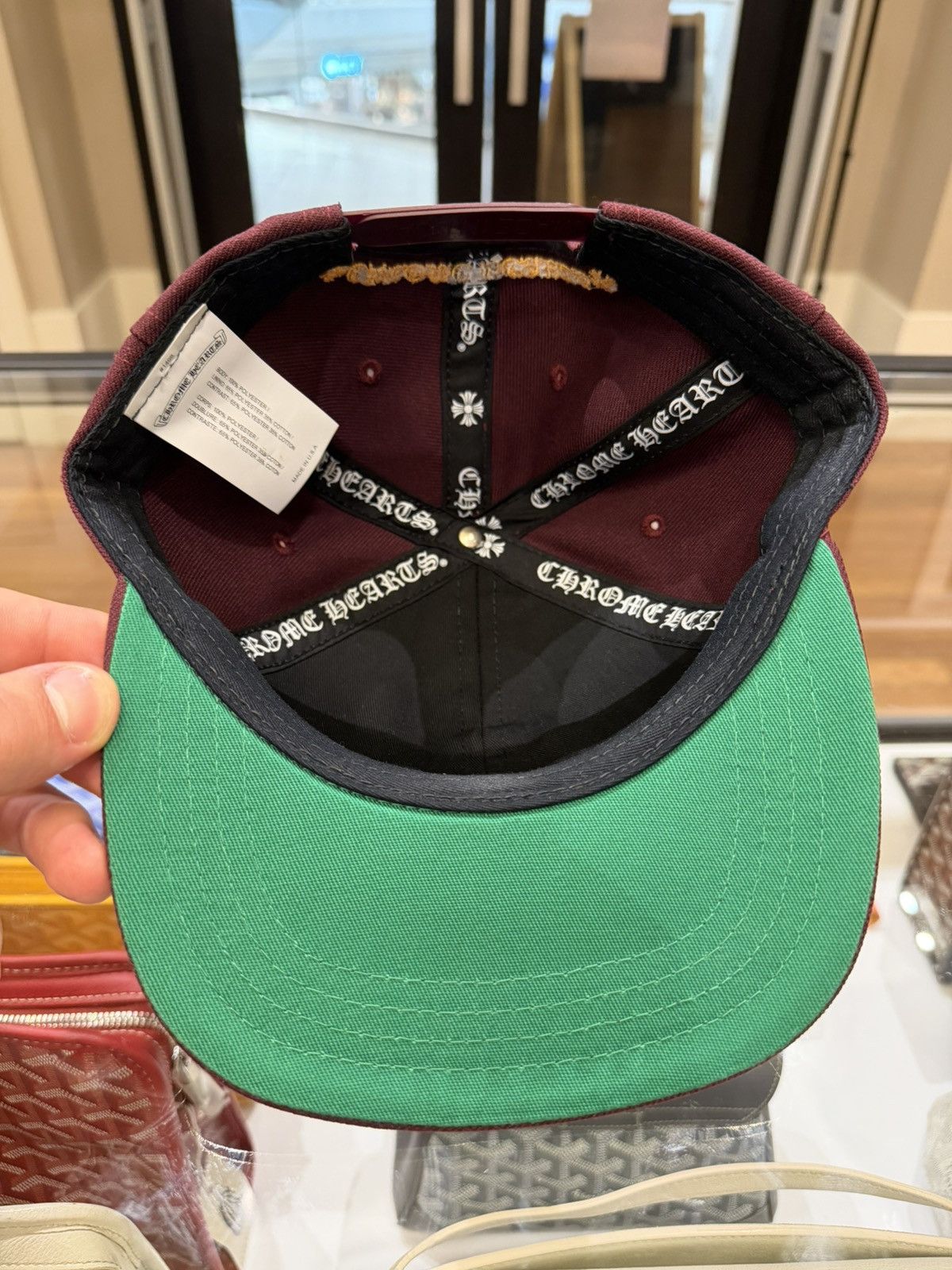 Chrome Hearts Chrome Hearts CH Embroidered Hat - Maroon Size ONE SIZE - 5 Thumbnail