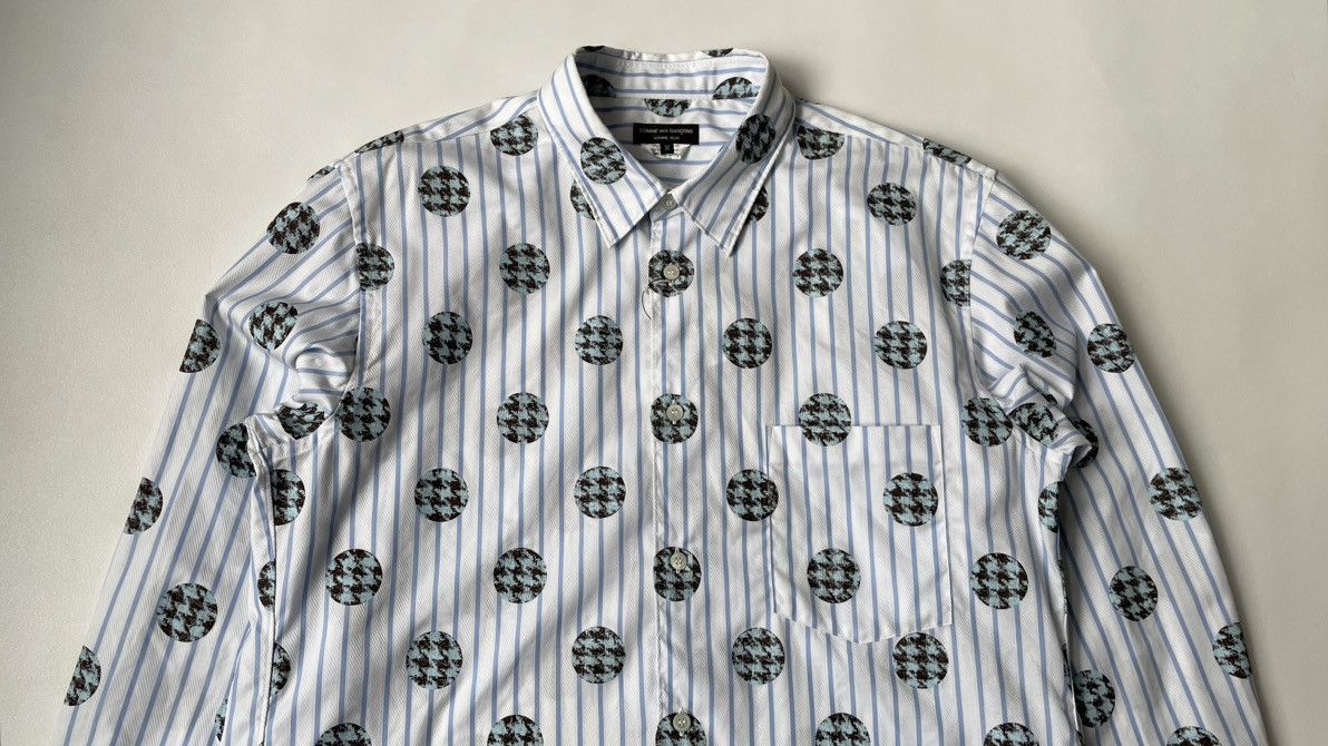 Comme des Garcons S/S 11 Stripe + Polka Dot Shirt Size US M / EU 48-50 / 2 - 2 Thumbnail