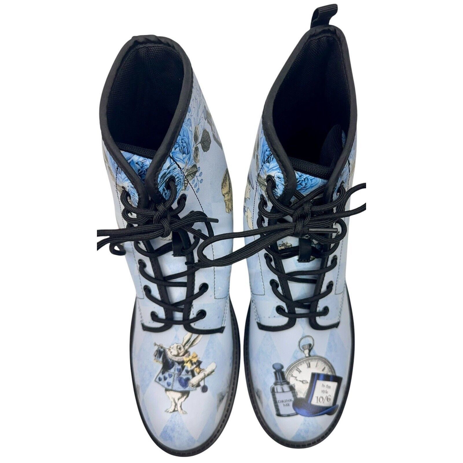 Alice Hollywood Blue Alice in Wonderland Boots (JPREGB2) Sz-11 Men’s Size US 11 / EU 44 - 8 Thumbnail