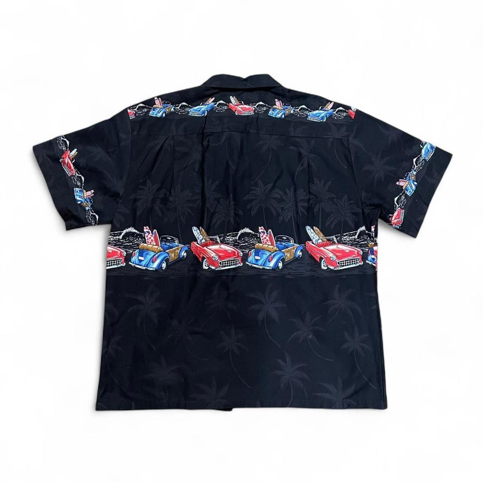 Other KY's Hawaii Beach Car Surfboard Red/Blue Black Button-up XL Size US XL / EU 56 / 4 - 2 Thumbnail