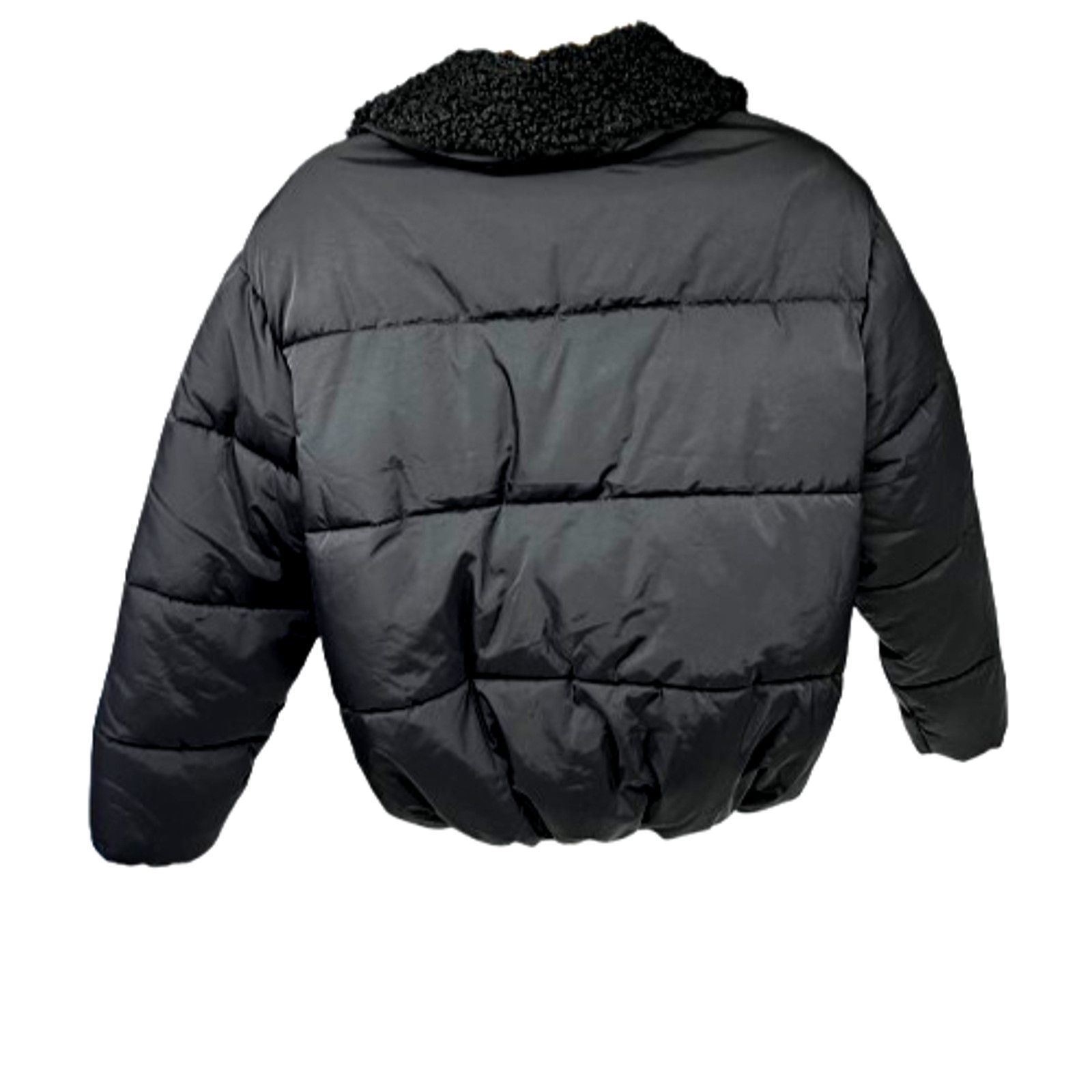 Urban Outfitters Urban Outfitters Black Zip Up Puffer Jacket M Sherpa Collar Size US M / EU 48-50 / 2 - 3 Thumbnail