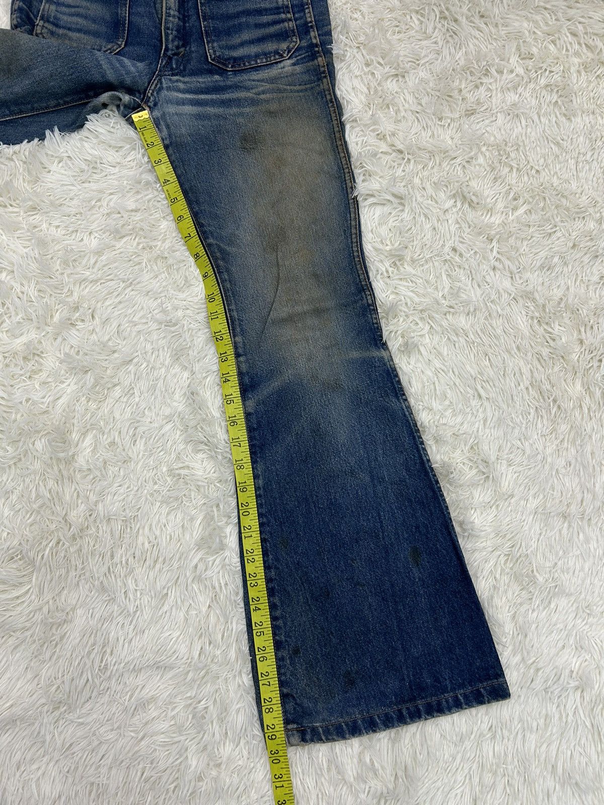 Big John × Japanese Brand × Vintage Vintage Big-John Distressed Flare Denim Pants Size US 28 / EU 44 - 12 Thumbnail