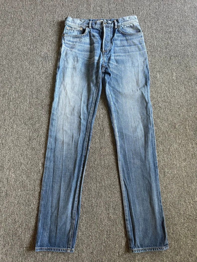 Dior Dior Leather jeans with washed blue back Size 28" / US 6 / IT 42 - 1 Thumbnail