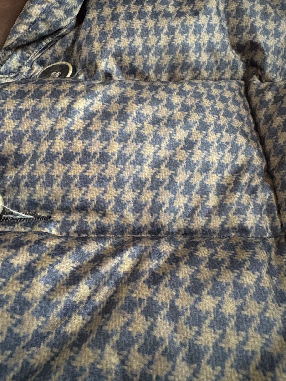 Kapital kapital leather elbow patch Houndstooth printed jacket Size US L / EU 52-54 / 3 - 13 Thumbnail