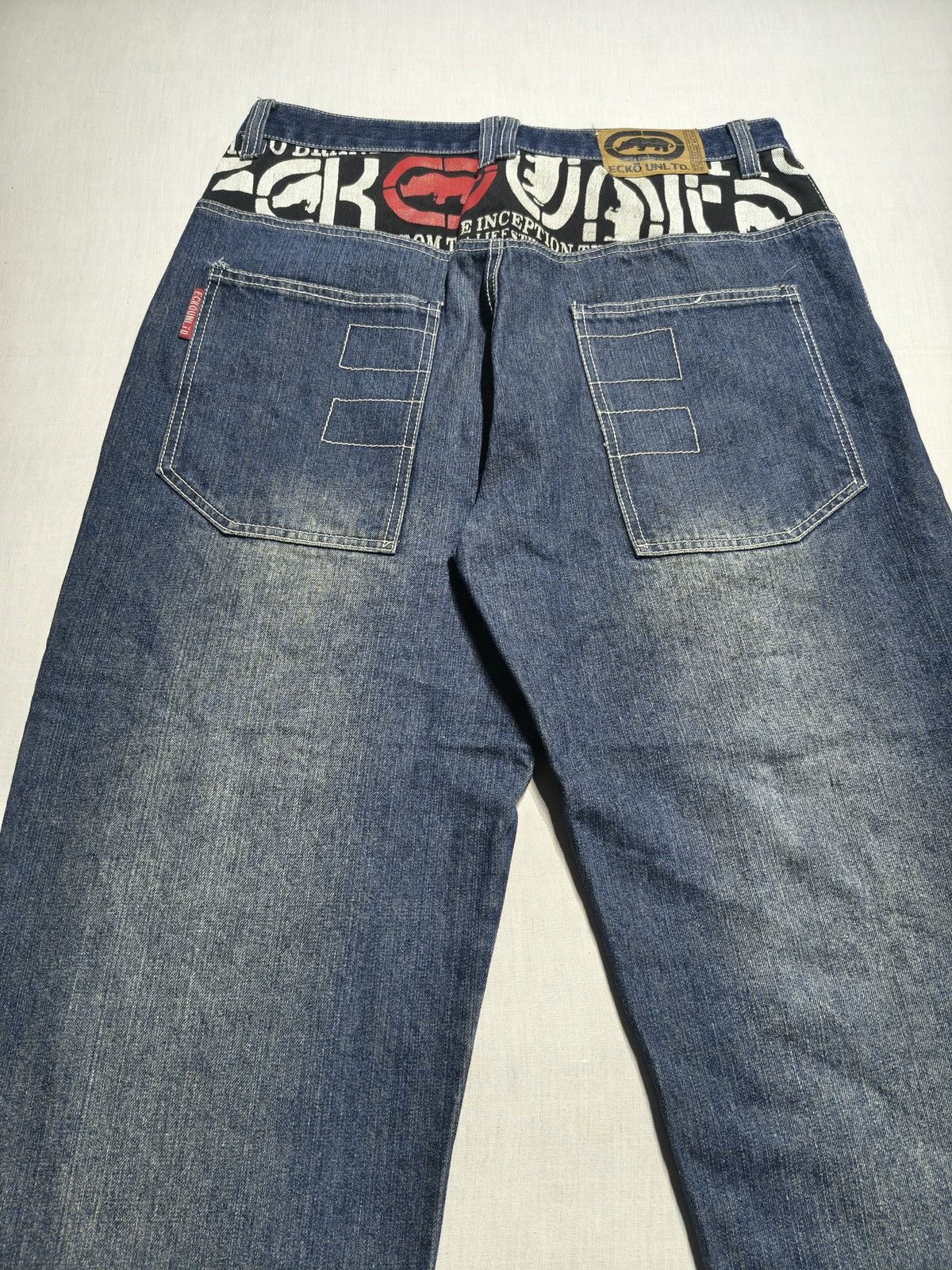 Southpole INSANE ECKO UNLIMITED JEANS 🦏(034) Size US 35 - 3 Thumbnail