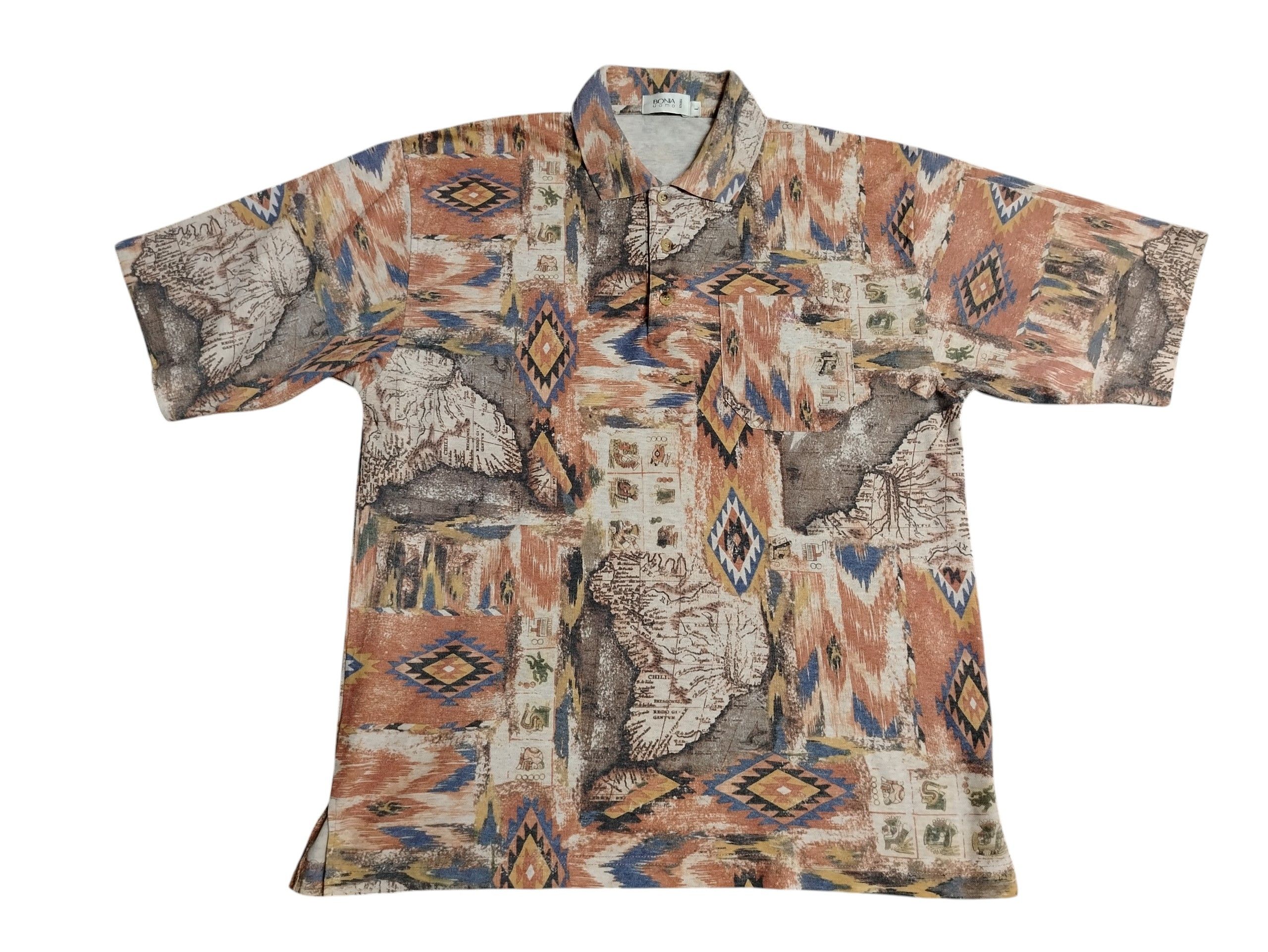 Vintage Vintage BONIA Uomo all over print Size US L / EU 52-54 / 3 - 1 Thumbnail